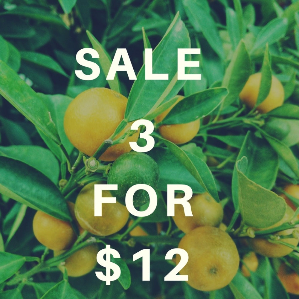 SALE 3 For $12